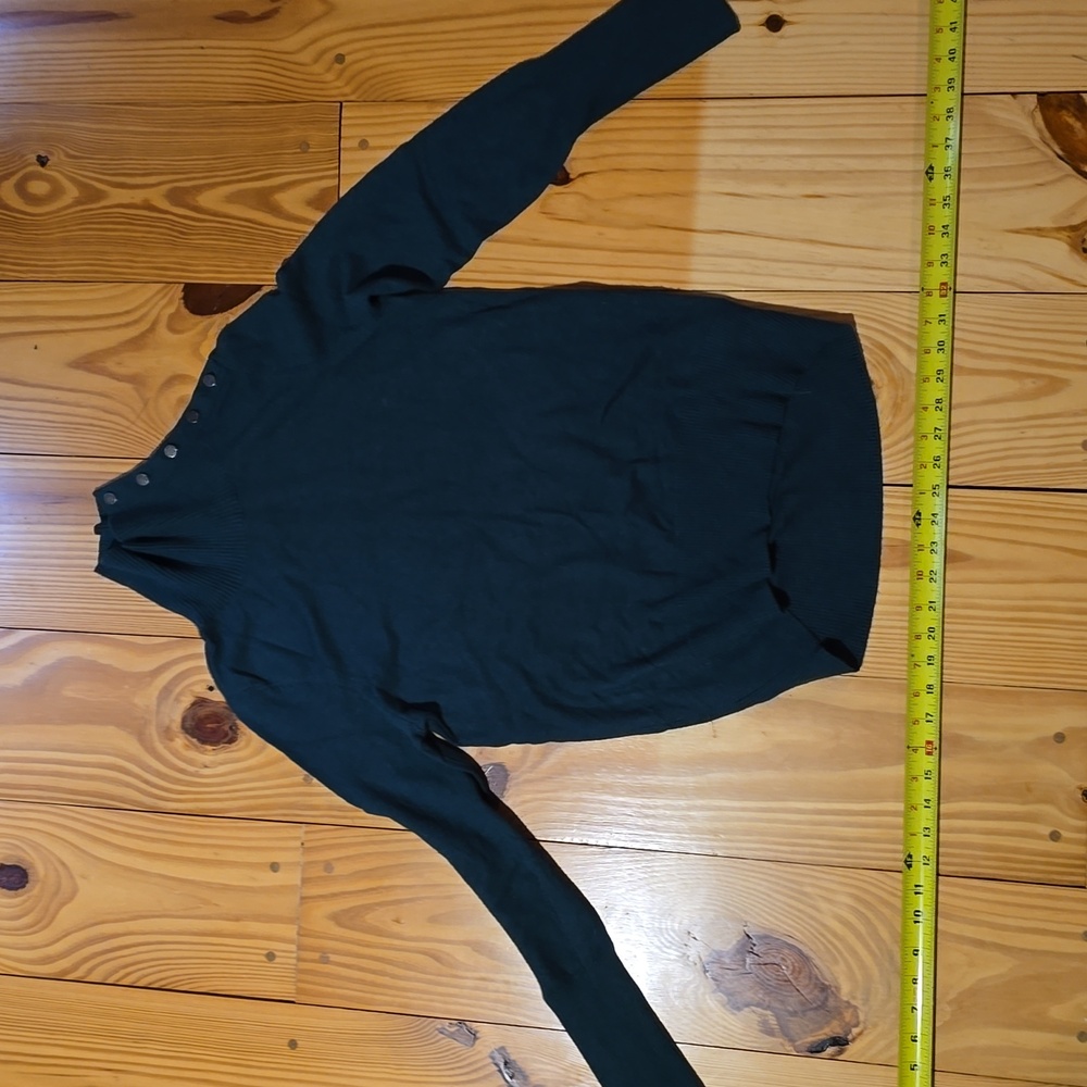 Calvin Klein Jeans Green Button-Shoulder Sweater